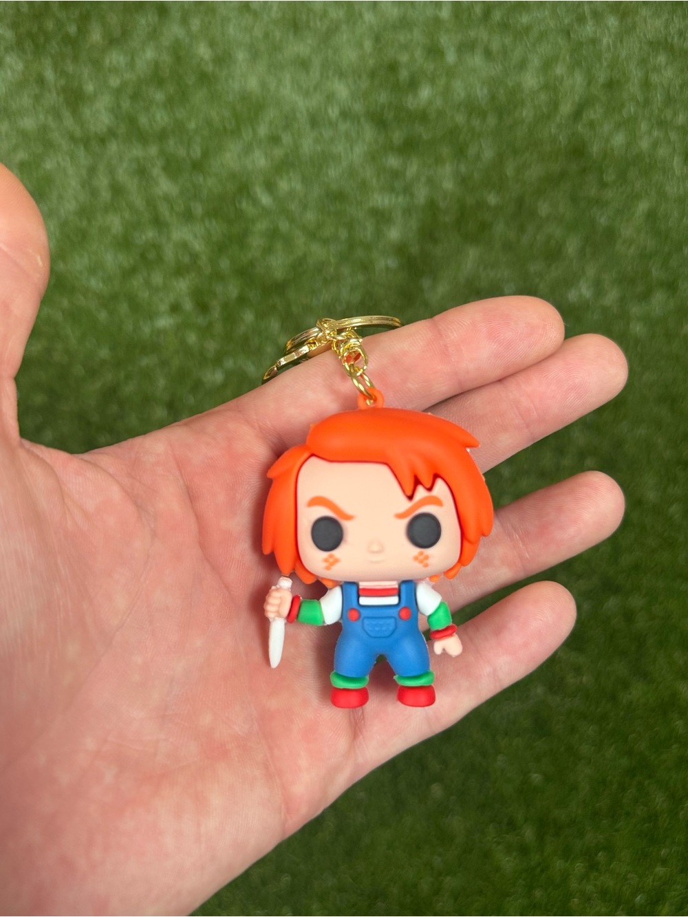 Chucky Orange Hair Keychain Figure - Kids Toy